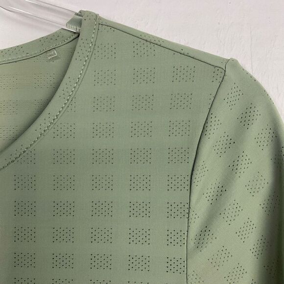 Zyia Sage Green Box Swoop Short Sleeve T Top XS - Picture 2 of 5